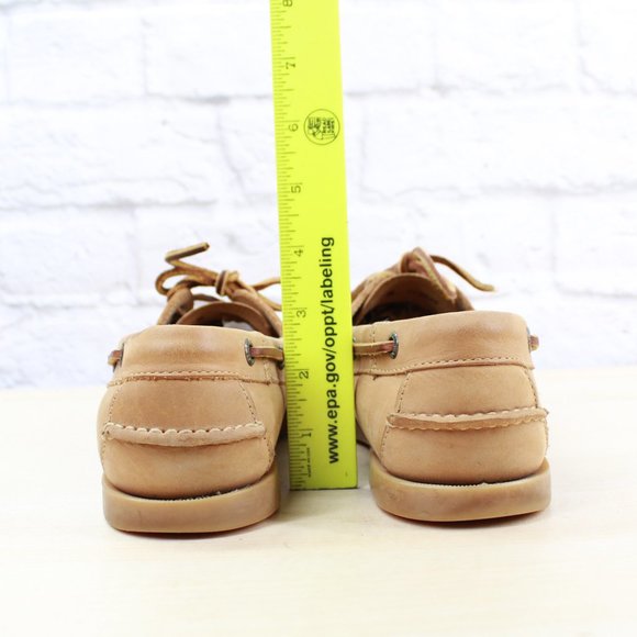 LL BEAN Brown Suede Boating Moccasins Loafer Shoes - Picture 8 of 9